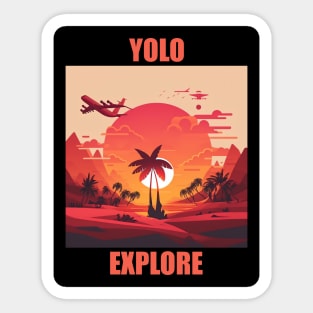 Yolo - Explore 3 Sticker